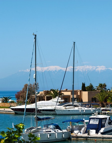 sani resort marina boats