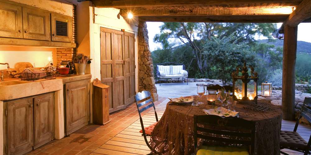 Kitchen at Domaine de Murtoli