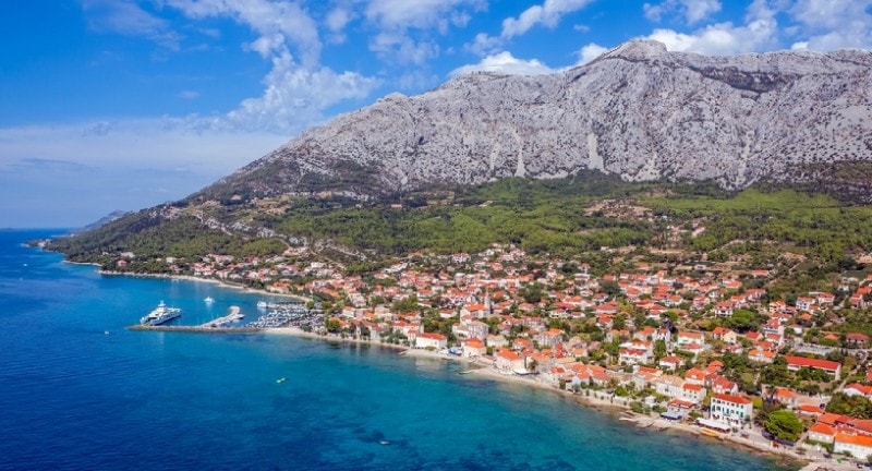 The quiet, family orientated beach in Peljesac, Croatia