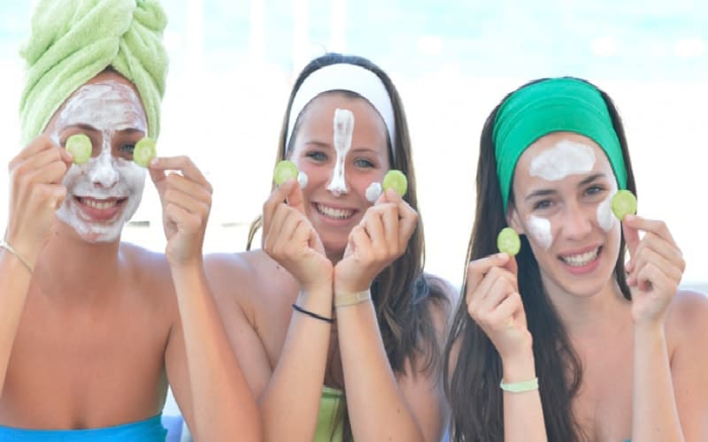 Teens enjoying a spa at Club Med