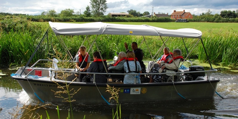 Wareham-Wheely-Boat-Accessible-Derbyshire-boat-on-river
