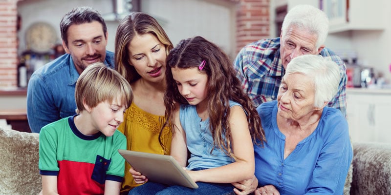 Multi-gen family with tablet