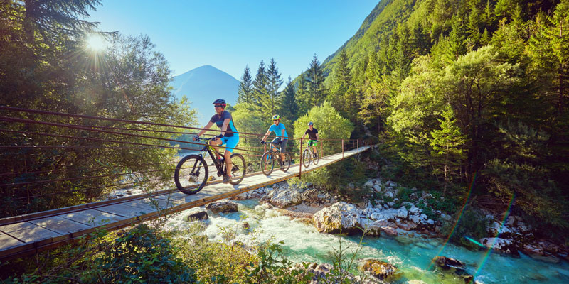 Family cycling