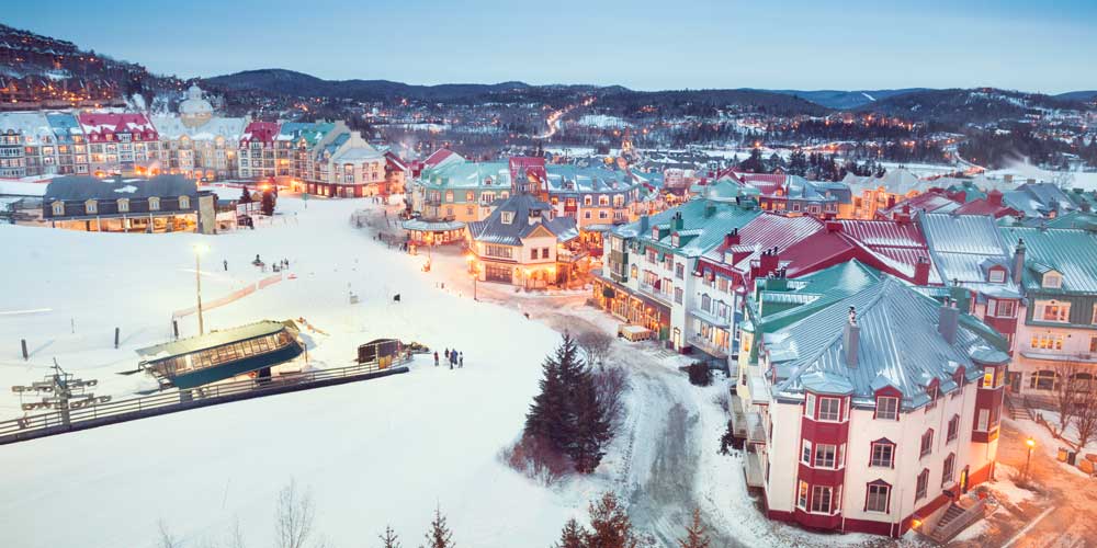 Mont Tremblant ski resort close to Montreal Canada