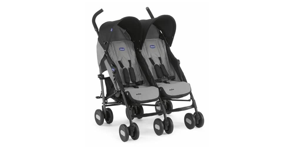 Chicco-Echo-Twin-Stroller-in-Coal-Black