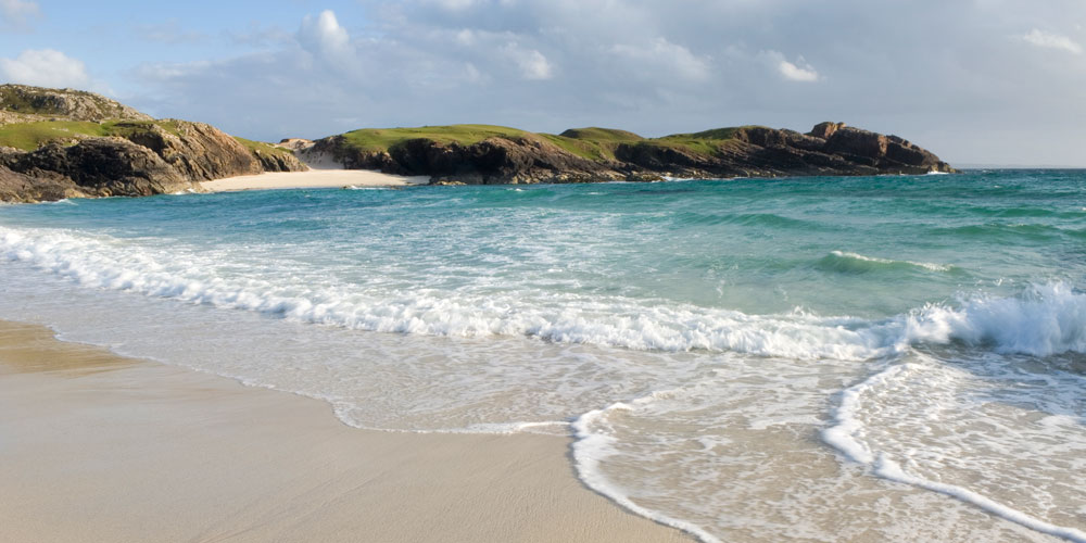 Clachtoll Beach, northwest Scotland, camping trips