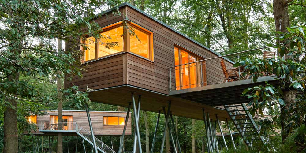 treehouse lodges camping in europe