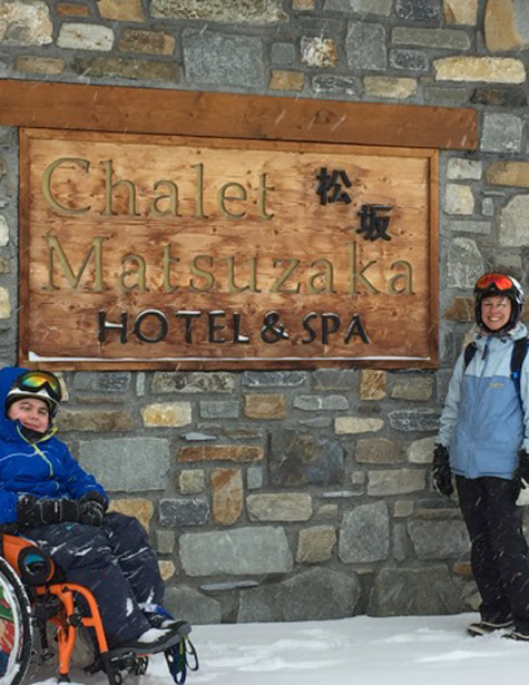 Chalet Matsuzaka sign, La Rosière, French Alps