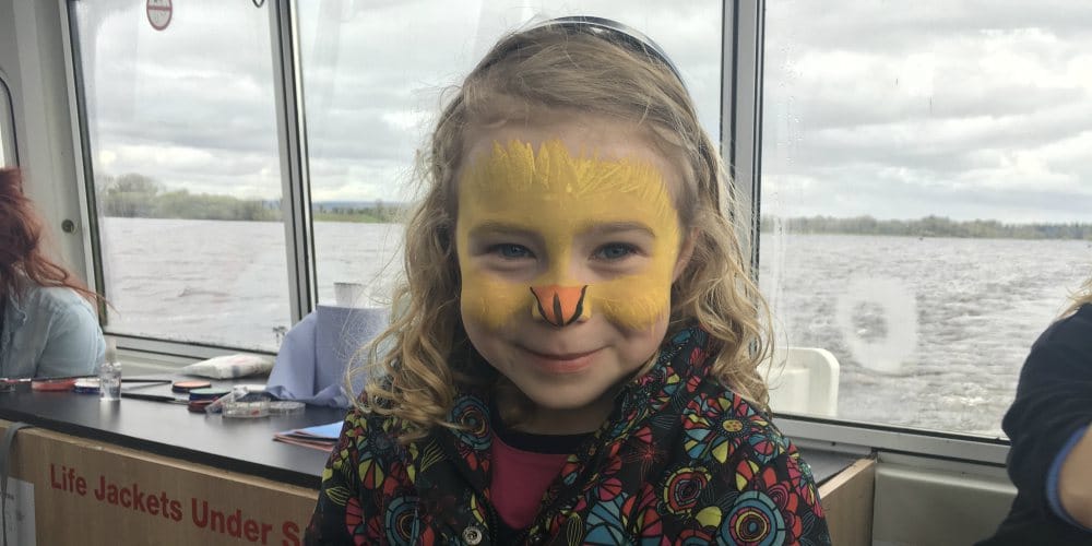 Easter holiday activities for the family, face painting onboard the Hoppy Easter Family Cruise
