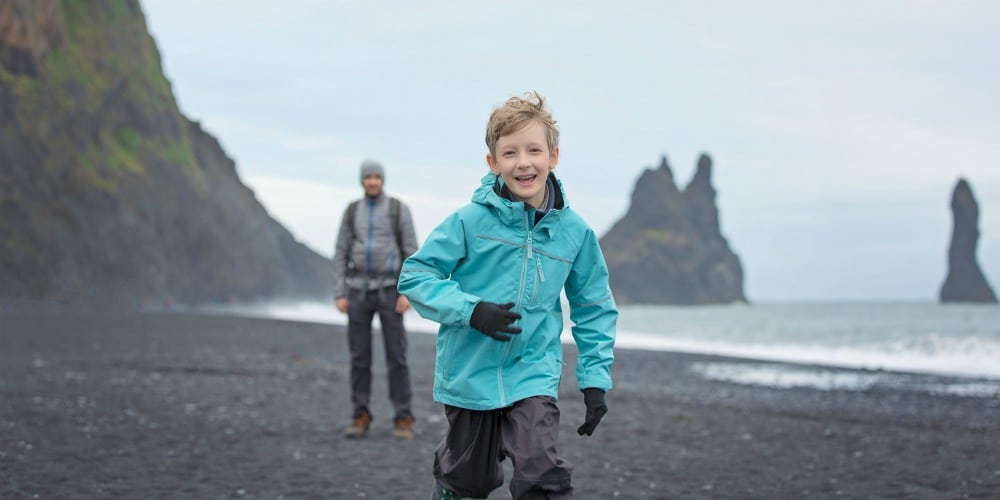 Short-haul adventure holidays, boy running in Iceland