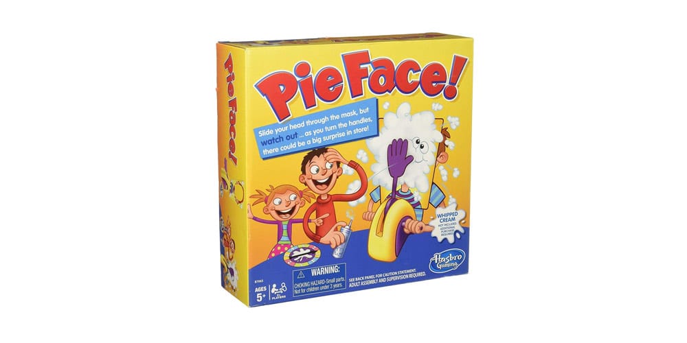 Hasbro Gaming Pie Face Game  Whipped Cream Family Board Game for