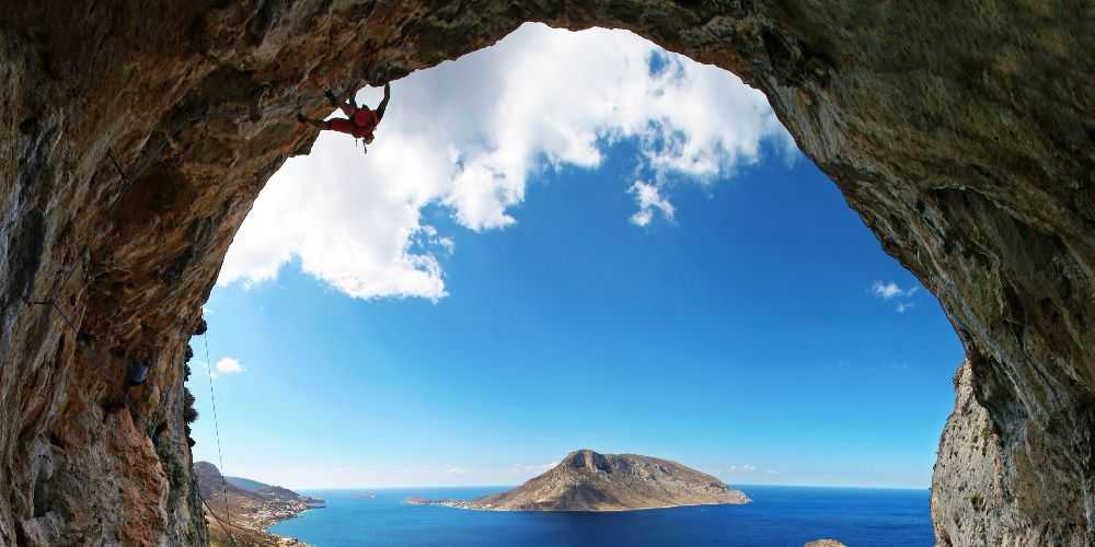 Greek island activity holidays Kalymnos rock climbing