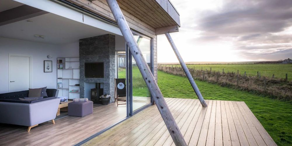 family holidays homes to rent Vrbo eco lodges John o' Groats Scotland