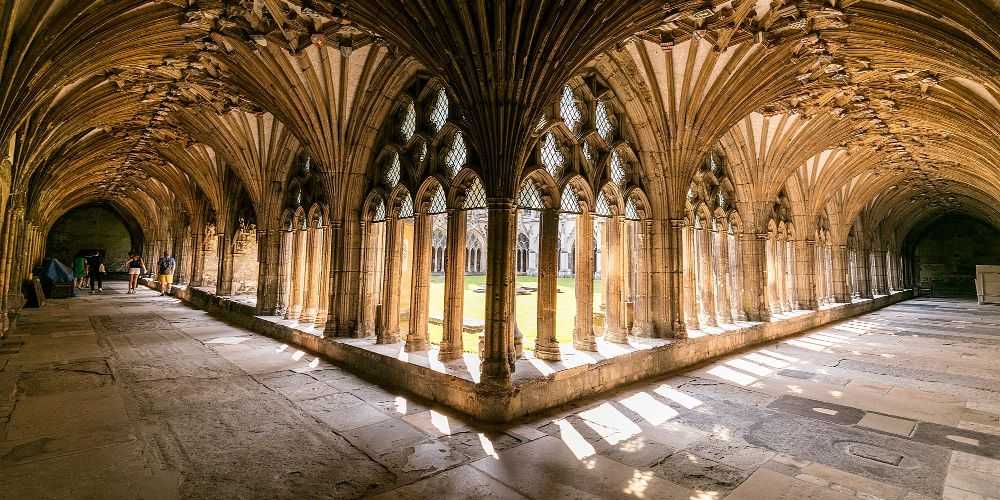 Canterbury family breaks Canterbury Cathedral cloisters