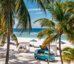 family-holiday-destinations-2022-blue-food-truck-paradise-beach-the-maldives