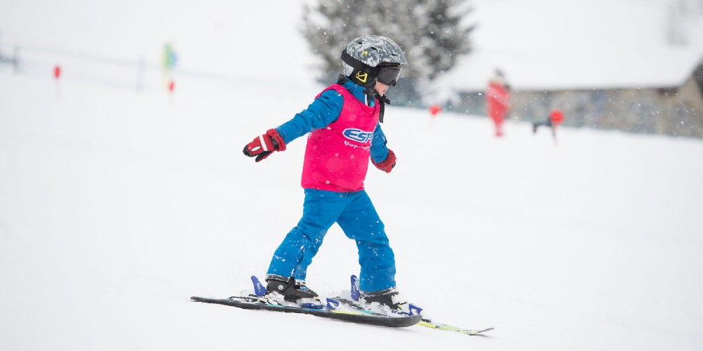 Esprit Ski family ski holidays young child taking first Esprit Ski lessons