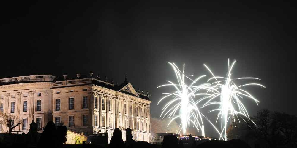 Fireworks at Chatsworth House Derbyshire October half term 2021