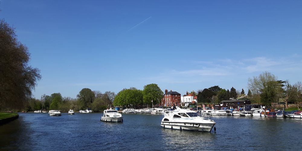 Le Boat headquarters on River Thames Kingston upon Thames England