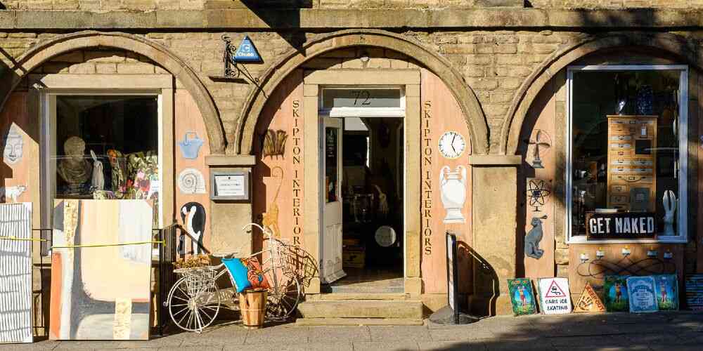 Sheep Street Skipton shopping Yorkshire Dales copyright Alistair Heap