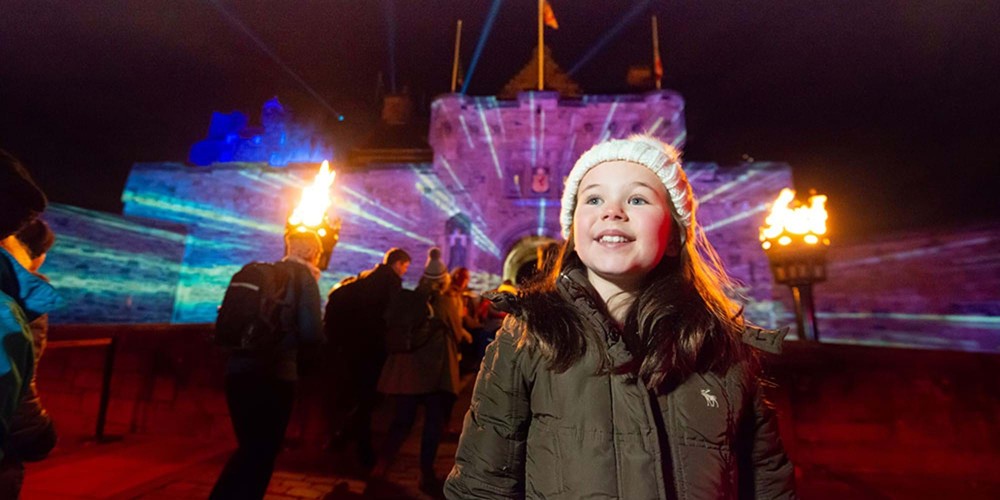 Edinburgh Castle of Light Christmas family activities winter 2021