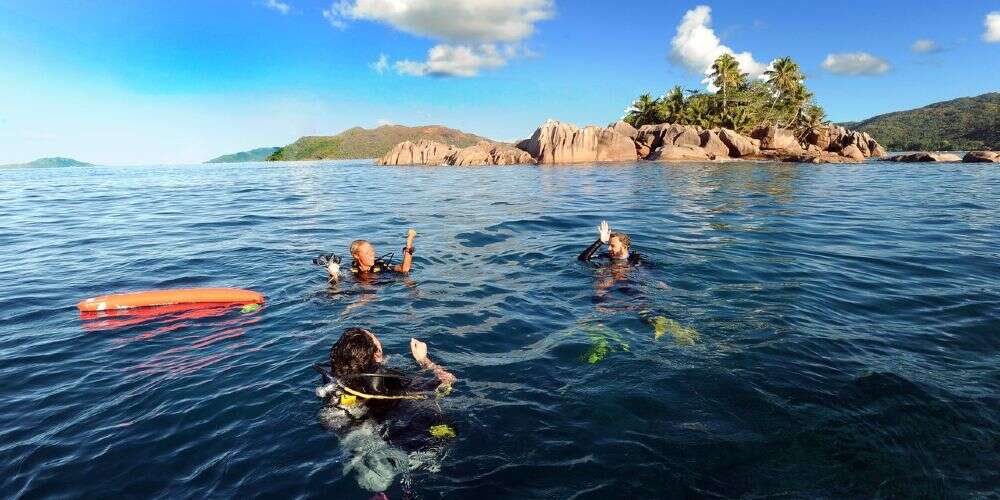 Indian Ocean diving St Pierre island in the Seychelles