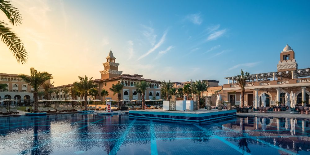 Rixos Premium Saadiyat Island main swimming pool and resort