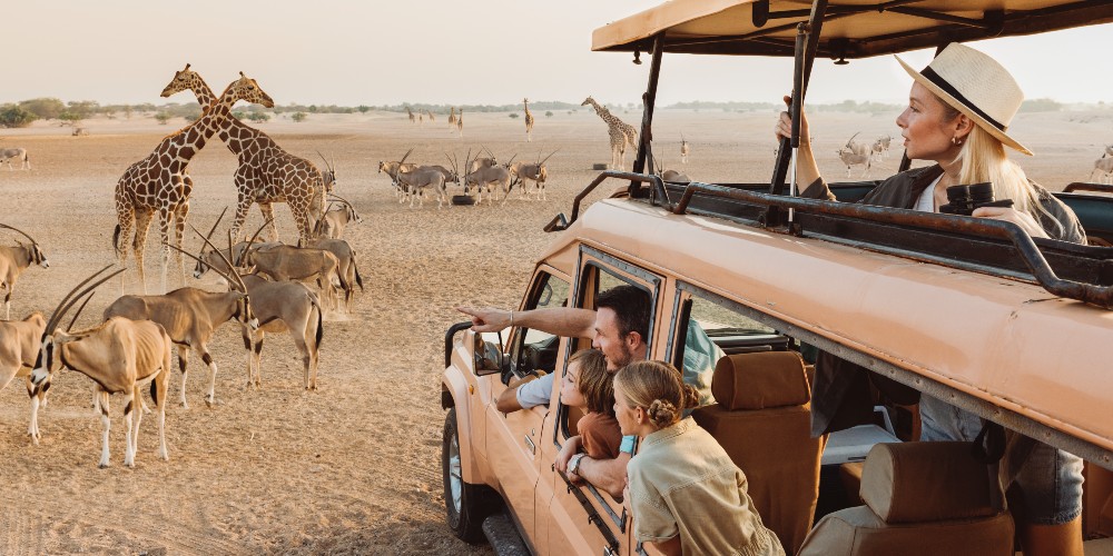 safari-tour-arabian-wildlife-park-sir-bani-yas-island 4x4