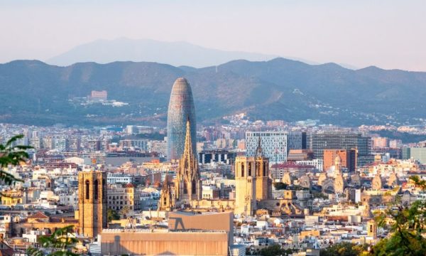 view-of-barcelona-with-mountains-church-spires-Google-earth-awesome-views