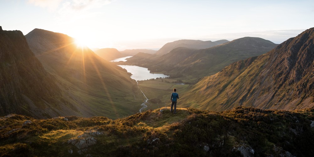 man-on-fell-buttermere-cumbria