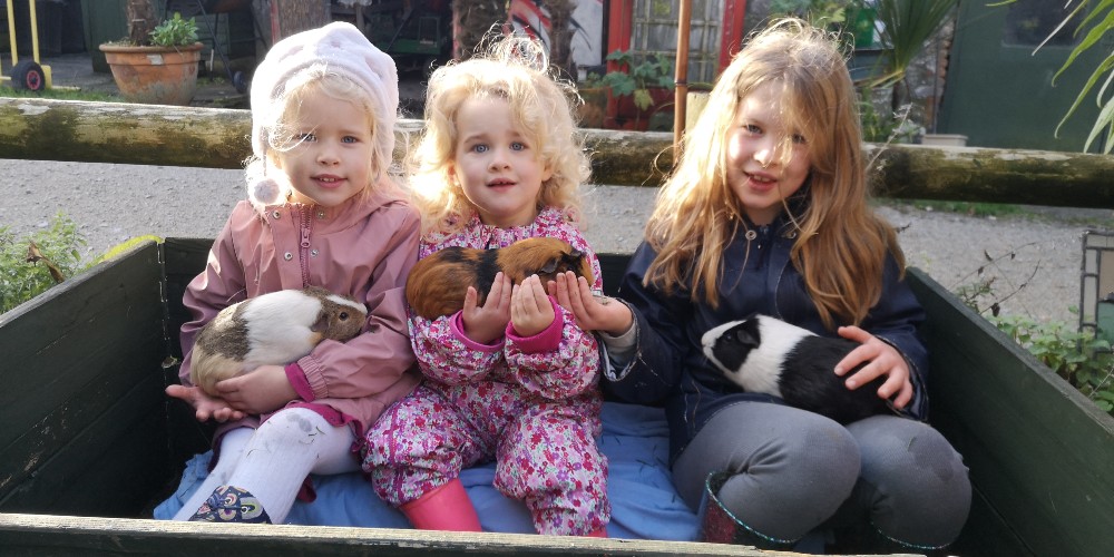 bradley-girls-with-guinea-pigs-lands-end-cornwall-2021
