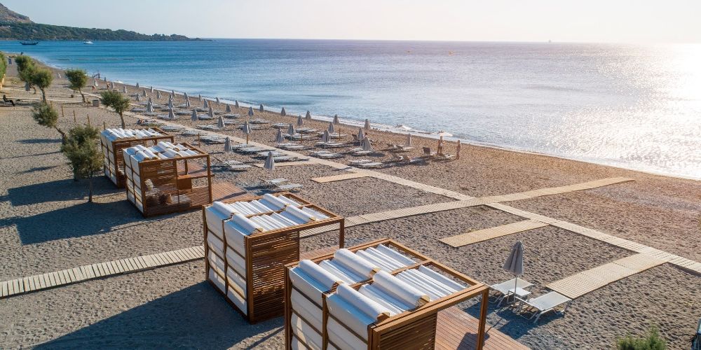 mediterranean-beach-sun-loungers-amada-colossos-rhodes-greece