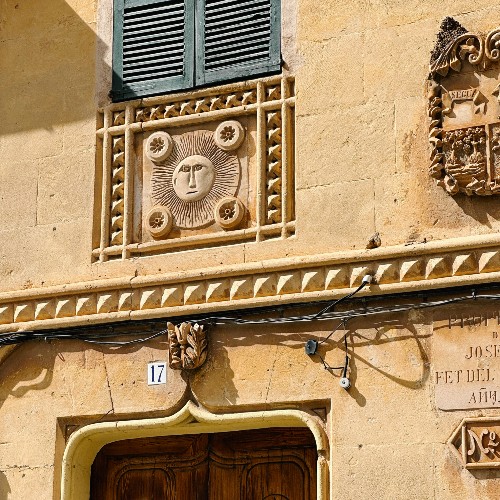 sun-carving-on-house-pollenca-old-town