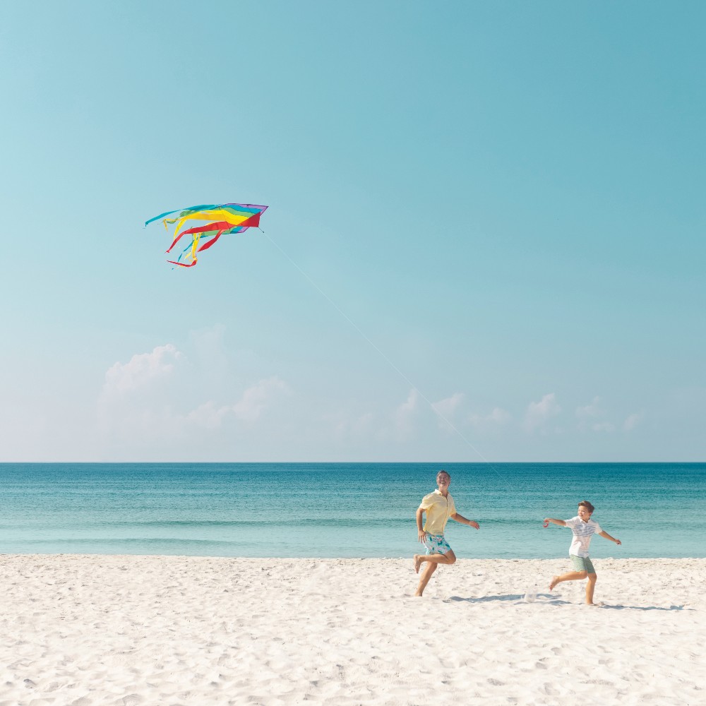 family-kite-flying-beach-gulf-coast