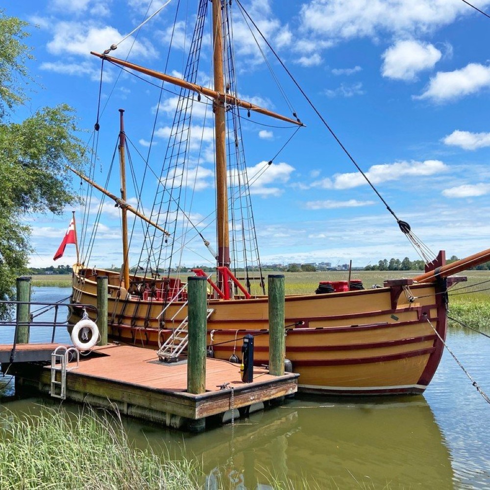 replica-boat-charles-towne-landing-south-carolina-family-holiday