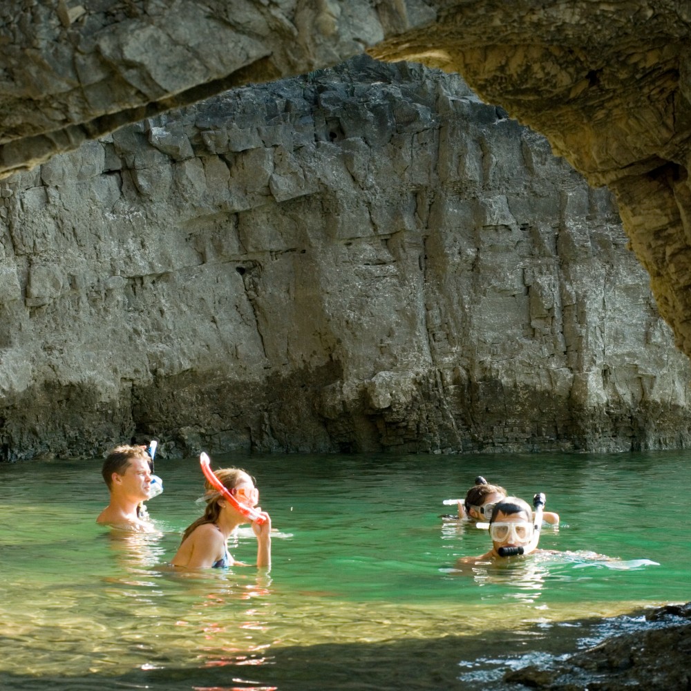 snorkelling-norfork-lake