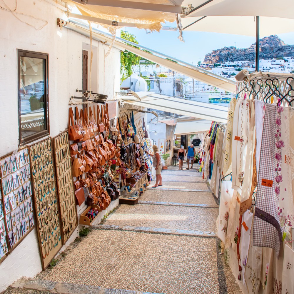 shopping-streets-lindos-rhodes