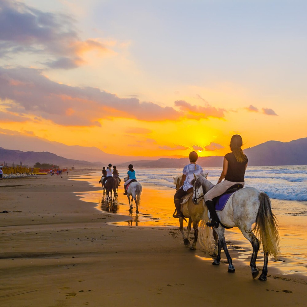 sunset-horse-riding-rhodes-family-holidays-with-teenagers