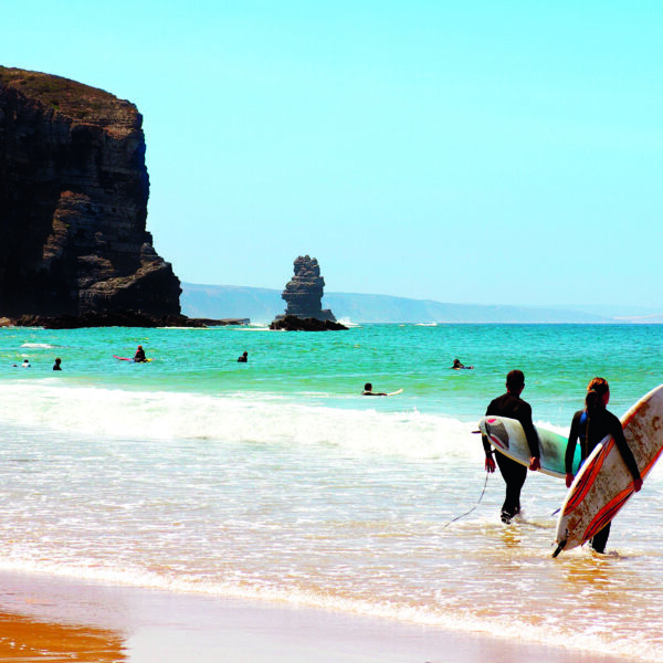algarve surfing beach