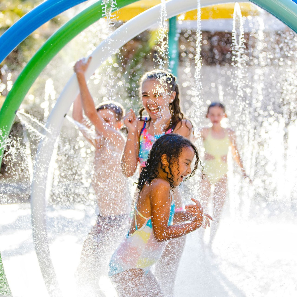kids at waterpark