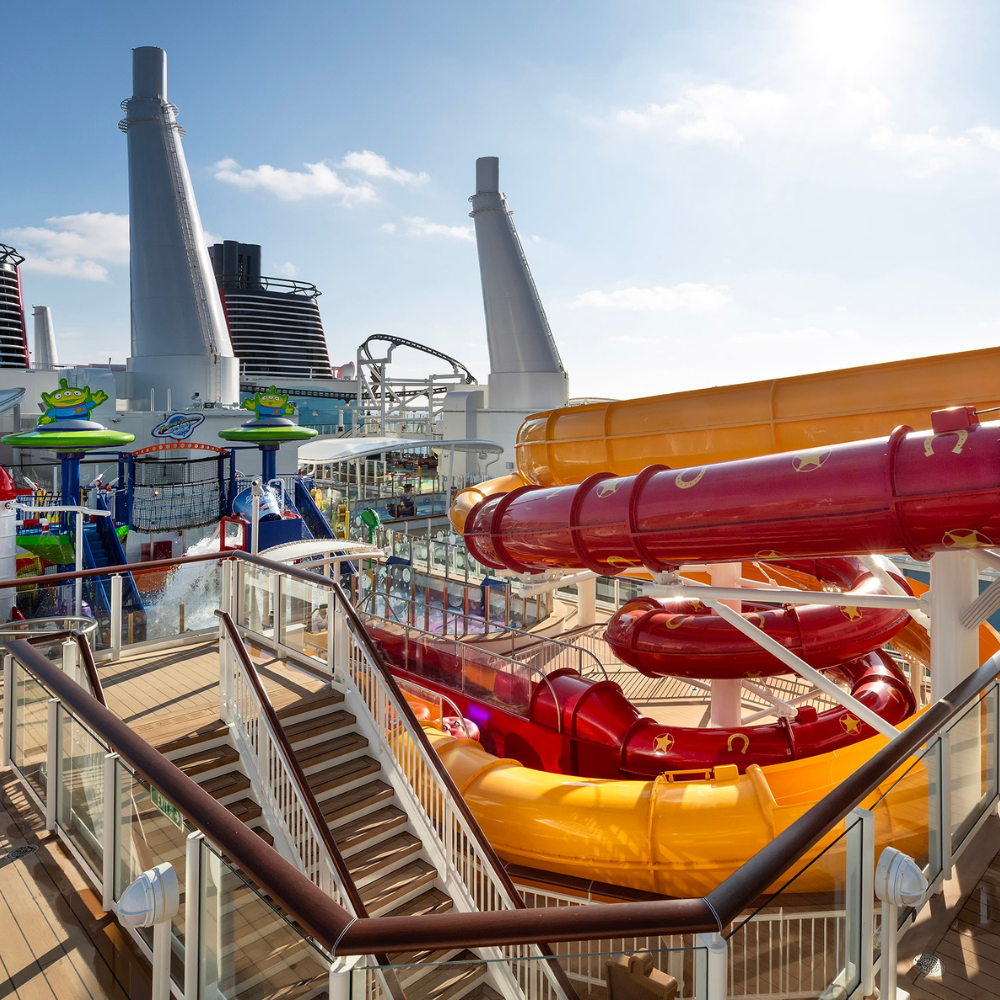 Disney Cruise Line water slides