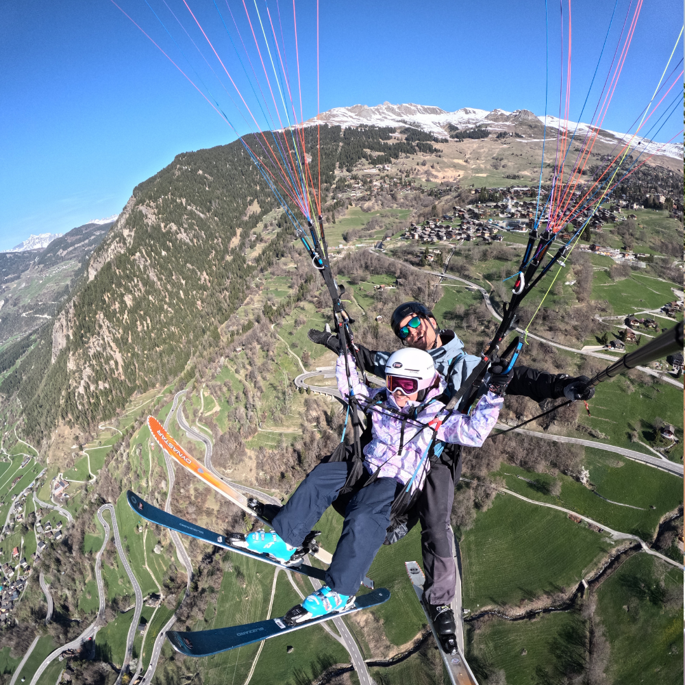 Paragliding in Verbier - Maltila