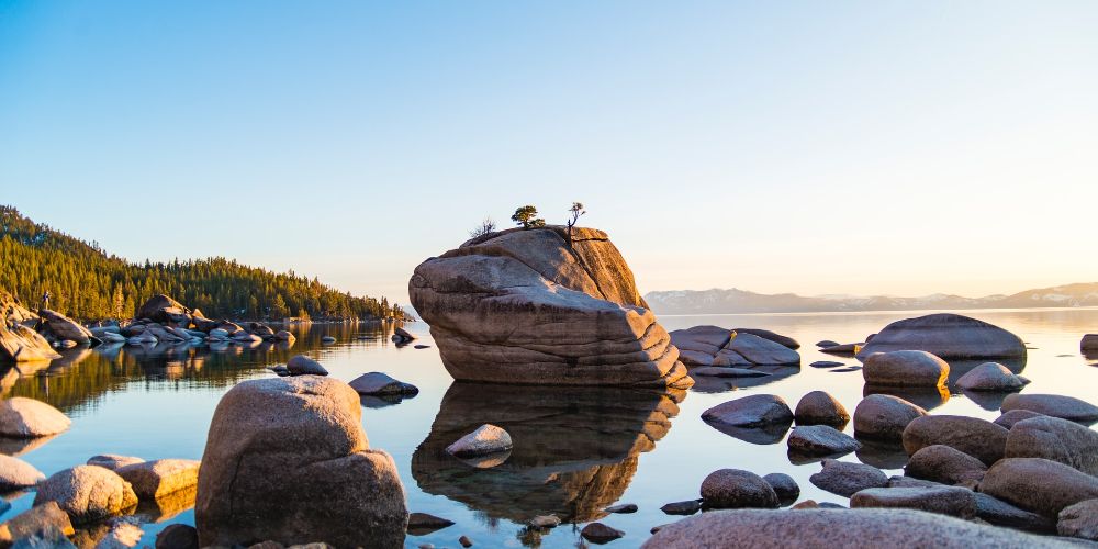 Bonsai Rock Lake Tahoe family vacations California and Nevada with kids