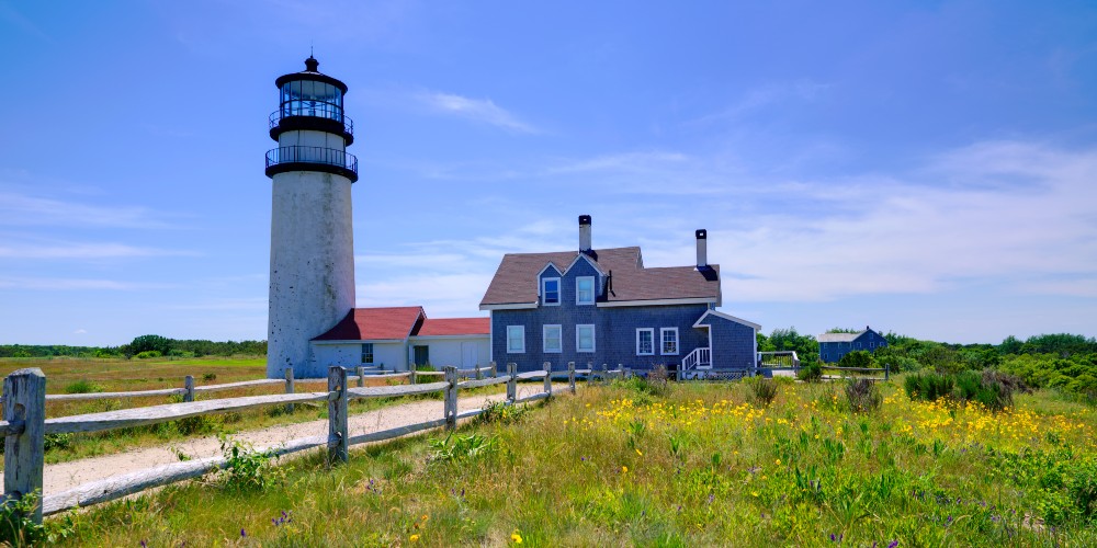 cape-cod-lighthouse-massachussets-affordable-beach-towns-new-england