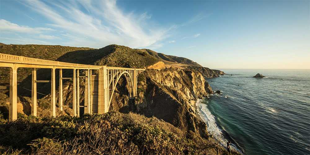 leaf peeping family road trip California Pacific Highway Bixby Bridge and Grand Sur