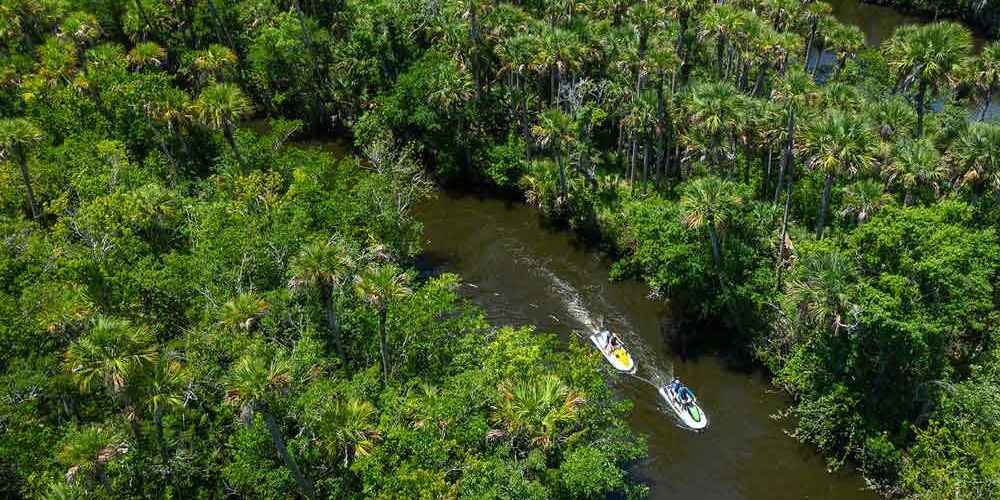 Exploring the Everglades by airboat on Club Med family vacations in Florida