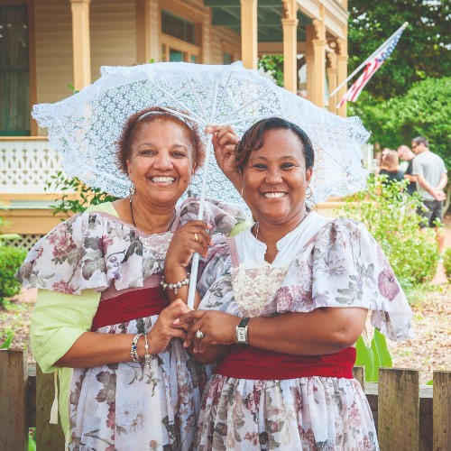 women-in-period-costume-pensacola-living-history-afternoons-floridas-panhandle-2022