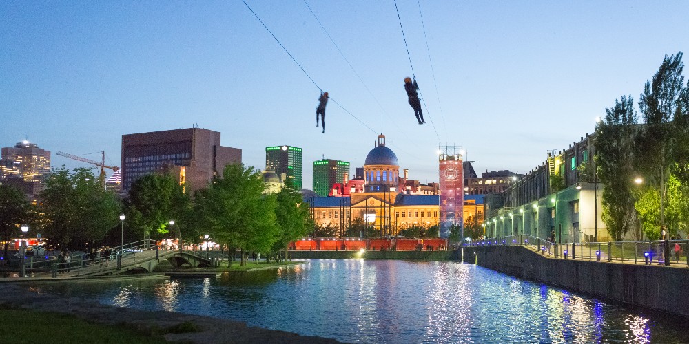 ziplining-over-the-river-in-the-centre-of-montrealcity-Étienne Lechasseur