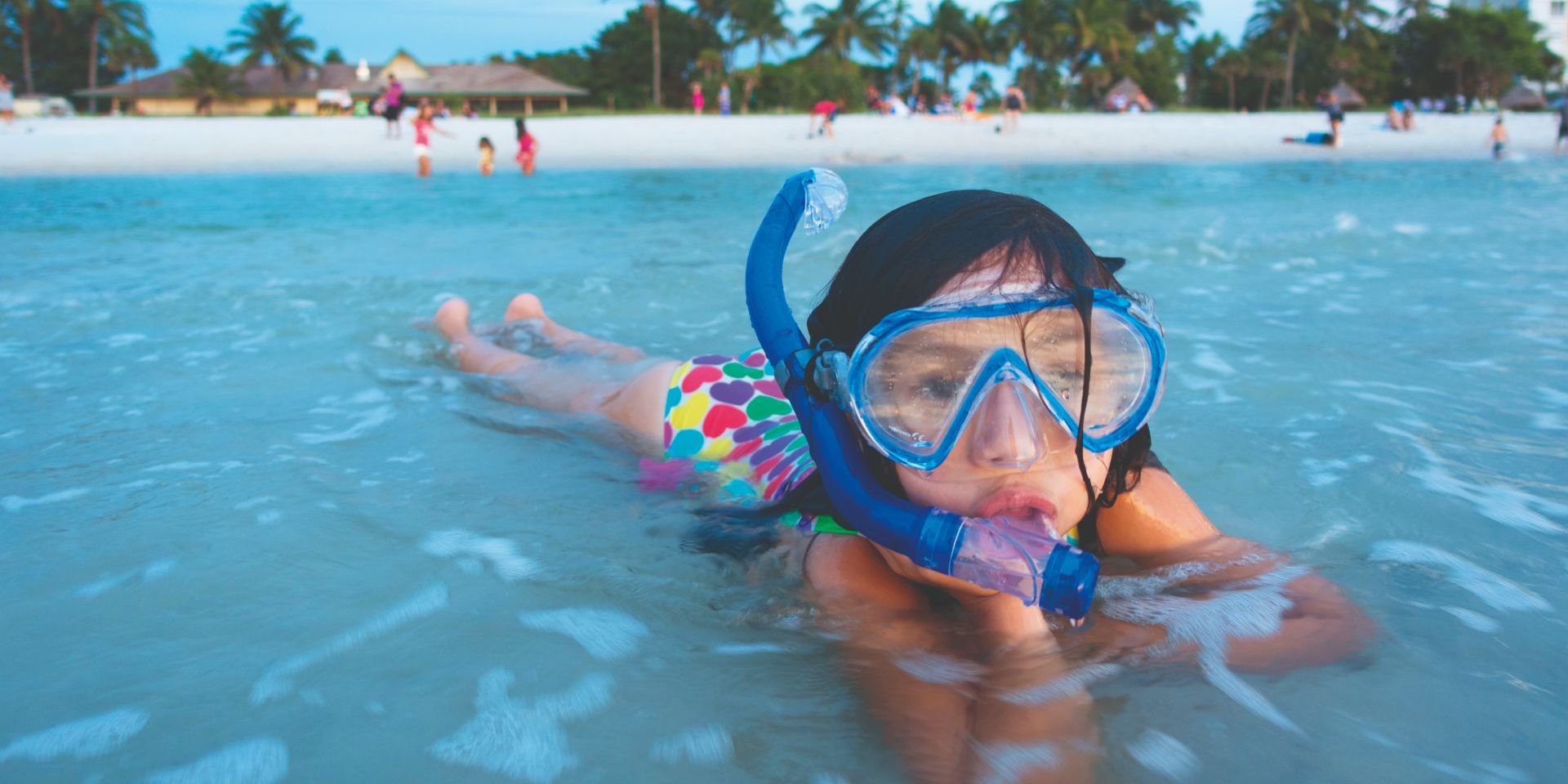 girl-snorkeling-naples-visit-florida-family-vacations