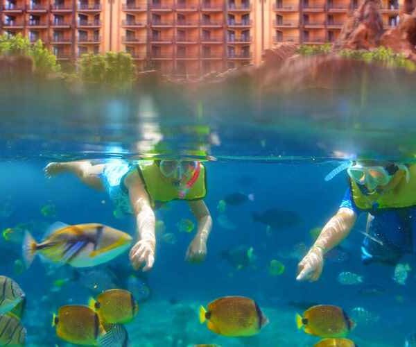 snorkelling-in-swimming-pool-aulani-disney-resort-oahu