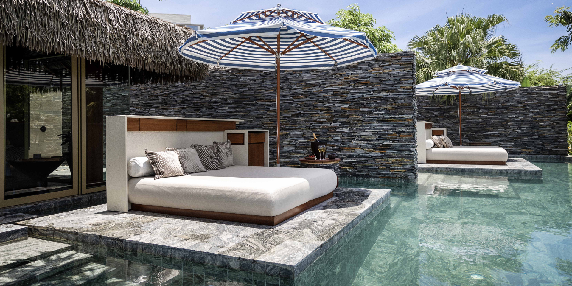 the hideout is a room with a private pool